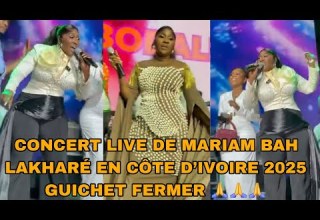 CONCERT DE MARIAM BAH LAKHARÉ EN CÔTE D IVOIRE 2026