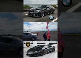  BMW M5 VS Lamborghini Huracan Shorts Bmw M5 Lamborghini Huracan Dragrace