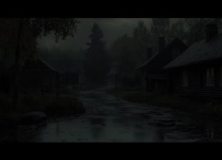 Rain Shower On The Trail And Rumbling Thunder A Dark Space With Soft Lighting Relaxing Rain