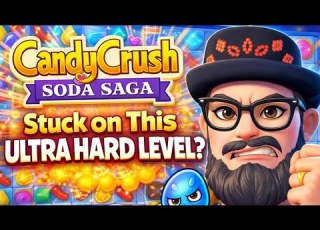Stuck On This ULTRA HARD LEVEL I Beat It In ONE MOVE Candy Crush Soda Saga