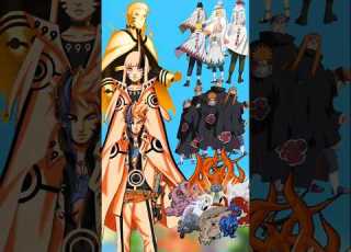 Naruto Hokage Himawari Six Paths Of Pain Boruto Tailed Beasts Shorts Naruto Boruto