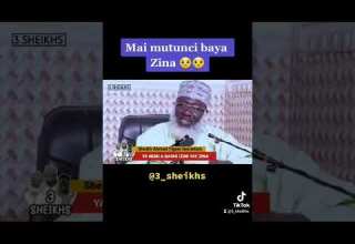 Me Mutunci Baya Yin Zina Sheikh Ahmad Tijjani Guruntum