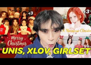 CHRISTMAS COVERS REACTION UNIS XLOV GIRLSET CALL ME MAYBE A NONSENSE CHRISTMAS SANTA TELL ME