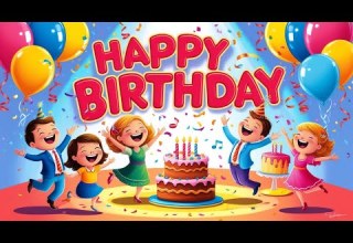 Happy Birthday Song For Kids Fun Cheerful Birthday Song