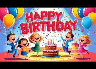 Happy Birthday Song For Kids Fun Cheerful Birthday Song