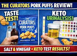The Curators Pork Puffs Salt Vinegar Review Taste Test Keto Urinalysis