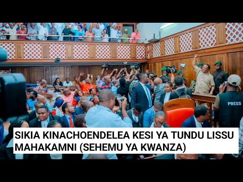 PART ONE HEAR THE CONTINUED TUNDU LISSU CASE IN COURT