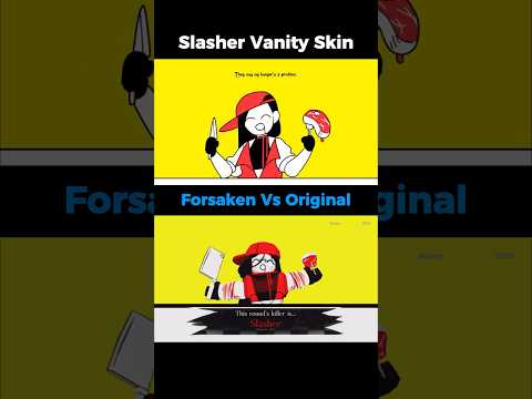 Ist Der Slasher Vanity Skin In Forsaken Originalgetreu Forsaken Roblox