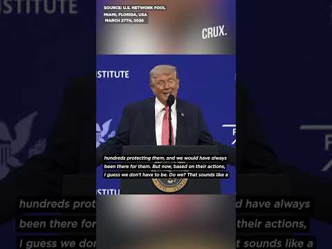 Trump Says US May Not Be There For NATO If Needed Amid Row Over Hormuz Blockade