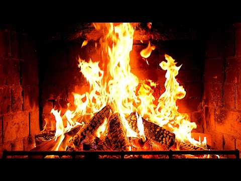Cozy Fireplace 4K 12 HOURS Fireplace With Crackling Fire Sounds Fireplace Ambience