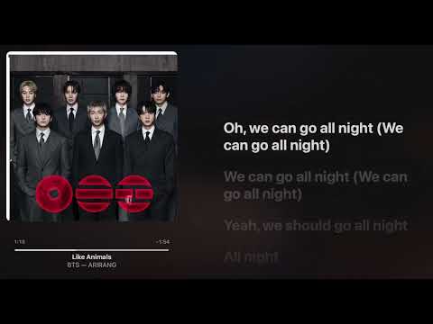 BTS Like Animals Lyrics Hi Res
