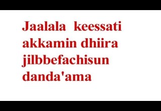 Jaalala Keessati Akkamiin Dhiira Jilbeeffachiisun Danda Ama