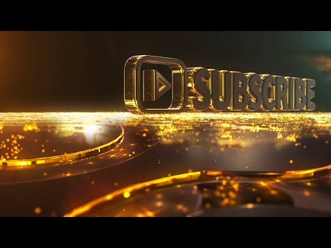 YouTube Subscribe Animation Intro Outro No Text Without Text Thanks For Watching Particles Gold