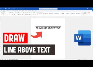  How To Draw A Line Above Text In Word Signature Line In Word
