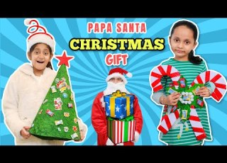  Papa Santa Claus Surprise With Christmas Present MyMissAnand