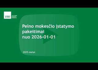 Pelno Mokesčio įstatymo Pakeitimai Nuo 2026 01 01
