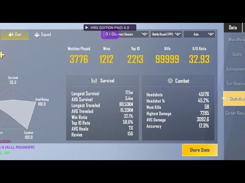 هكر ببجي لايت حساب أساسي جميع تفعيلات وحشية رابط تحميل في التعليقات