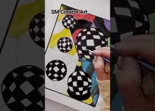 Op Art Pop Art Patterns On The Sphere Shorts Shortvideos Opart