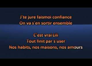  Vincent Vallières Lili Karaoke Lyrics