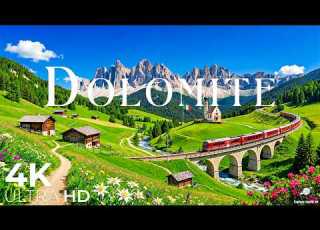 DOLOMITES Italy Relaxation Film 4K Peaceful Relaxing Music Nature 4k Video UltraHD