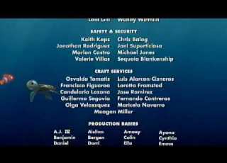 Closing To FInding Nemo 2003 DVD Disc 1