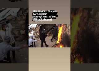 كواليس عزيزه تنقذ هزار من الحرق Hercai