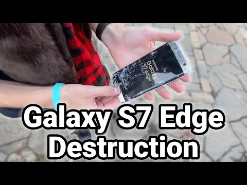 Samsung Galaxy S7 Edge Drop Test Destruction Samsung Galaxy S7 Edge Drop Test Destruction