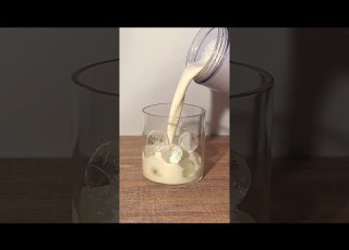 Creamy Banana Milk Iced Latte With BlendJet