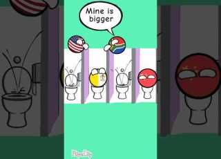Mine Is Bigger Countryballs Shorts