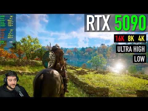 RTX 5090 Assassin S Creed Valhalla 4K 8K 16K Resolutions Tested