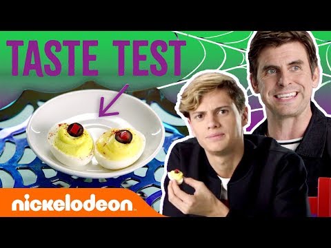 Jace Norman Cooper Barnes Taste Test Halloween Treats NickStarsIRL