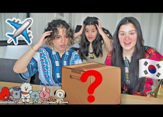  فتحنا اكبر صندوق حلويات كورية حارة لاول مرة اسو صارت تبكي