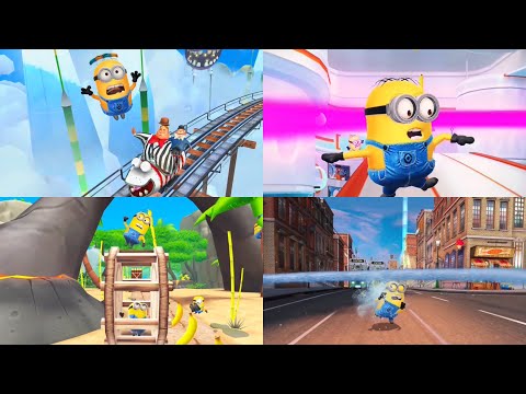 Despicable Me Minion Rush Flying Fails Fall Down Fails Knocked Down Fails