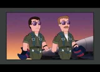 Family Guy Top Gun With Only Public Domain Music