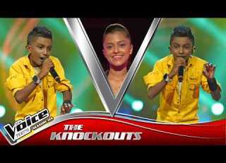 Thasindu Nimesh Thaththa Mata ත ත ත මට ඇනප ට ක ක The Knockouts The Voice Teens Sri Lanka S3