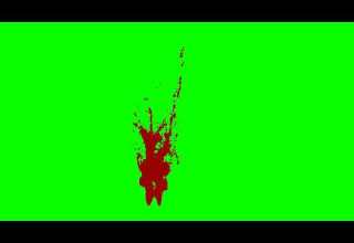 Blood Splatter Green Screen Effect Chroma Key