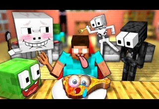 Herobrine Monsters COOKING CHALLENGE 2 Minecraft Animation