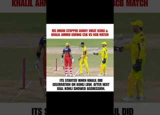 MS Dhoni Stopped Khalil Ahmed Virat Kohli After Both Showing Aggressition During CSK Vs RCB Match