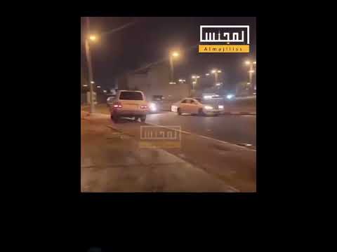 تفحيط رمي بالحجارة وضر ب لاندكروزر درباوي Shorts