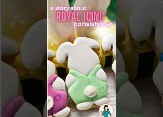  Flooding Cookies With Overly Stiff Royal Icing Consistency