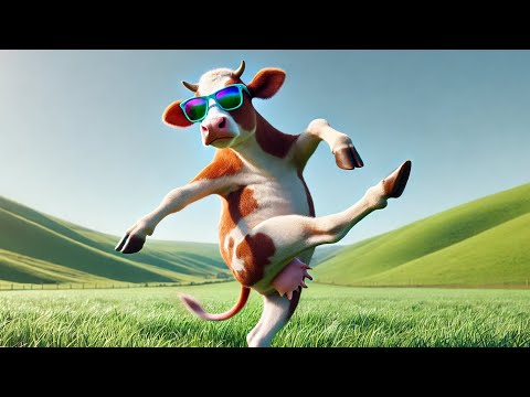 رقصة البقرة المضحكة 4 أغنية البقرة وفيديوهات البقرة 2025 حركات جديدة وممتعة رقصة البقرة في