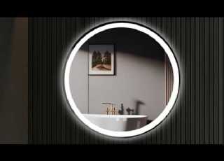  Amorho 24 Inch LED Bathroom Mirror Round Dimmable Vanity Mirrors For Wall Review