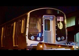 ᴷ Delivery Of R179 Set 3054 3057 To 207th Street Yard January 25th And 26th 2017