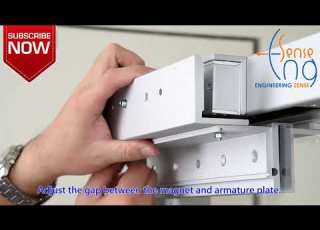  Installation Of Brackets With Electromagnetic Lock For Glass Doors