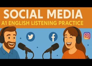 English Listening Practice A1 A2 Talking About Social Media Everyday English Podcast