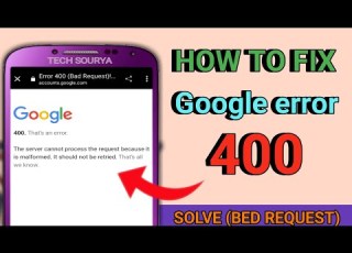  How To Fix Google Error 400 Bad Request Google Error 400 Bad Request