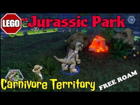 Lego Jurassic World Jurassic Park Carnivore Territory FREE ROAM Collectables Guide
