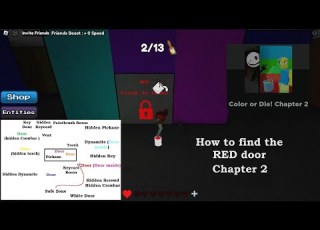 How To Find The Red Door In Color Or Die Roblox Chapter 2