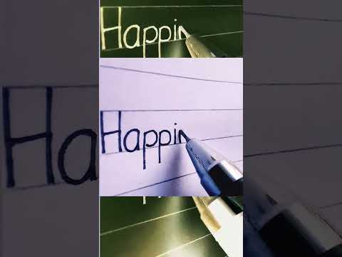 Happiness Alphabet Writing Happiness Writing English Happy