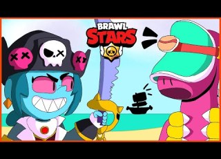  DOUG At The BEACH And NEW CURSED PIRATE SKINS Brawl Stars Animation